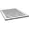Ekena Millwork Vertical Surface Mount PVC Gable Vent: Functional, w/ 2"W x 1-1/2"P Brickmould Frame, 24"W x 30"H GVPVE24X3002SF - alternate 3